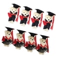 thumbnail image 4 of BRIGHTFUFU 8pcs muñeca de graduación pequeña para decoración de ramas mini peluche graduación de oso decoración de muñecas, 4 of 7