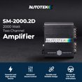 thumbnail image 2 of Autotek 2000W 2 Channel Car Audio Amplifier with Bass Knob, Street Machine SM-2000.2D, 2 of 8