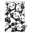 thumbnail image 1 of Cortina de Ducha ABPHQTO con decoración de animales Osos Panda para bebés tela de poliéster 120x180 cm, 1 of 3