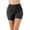 Charcoal, variant on Womens Cotton Thick Band Running Yoga Shorts