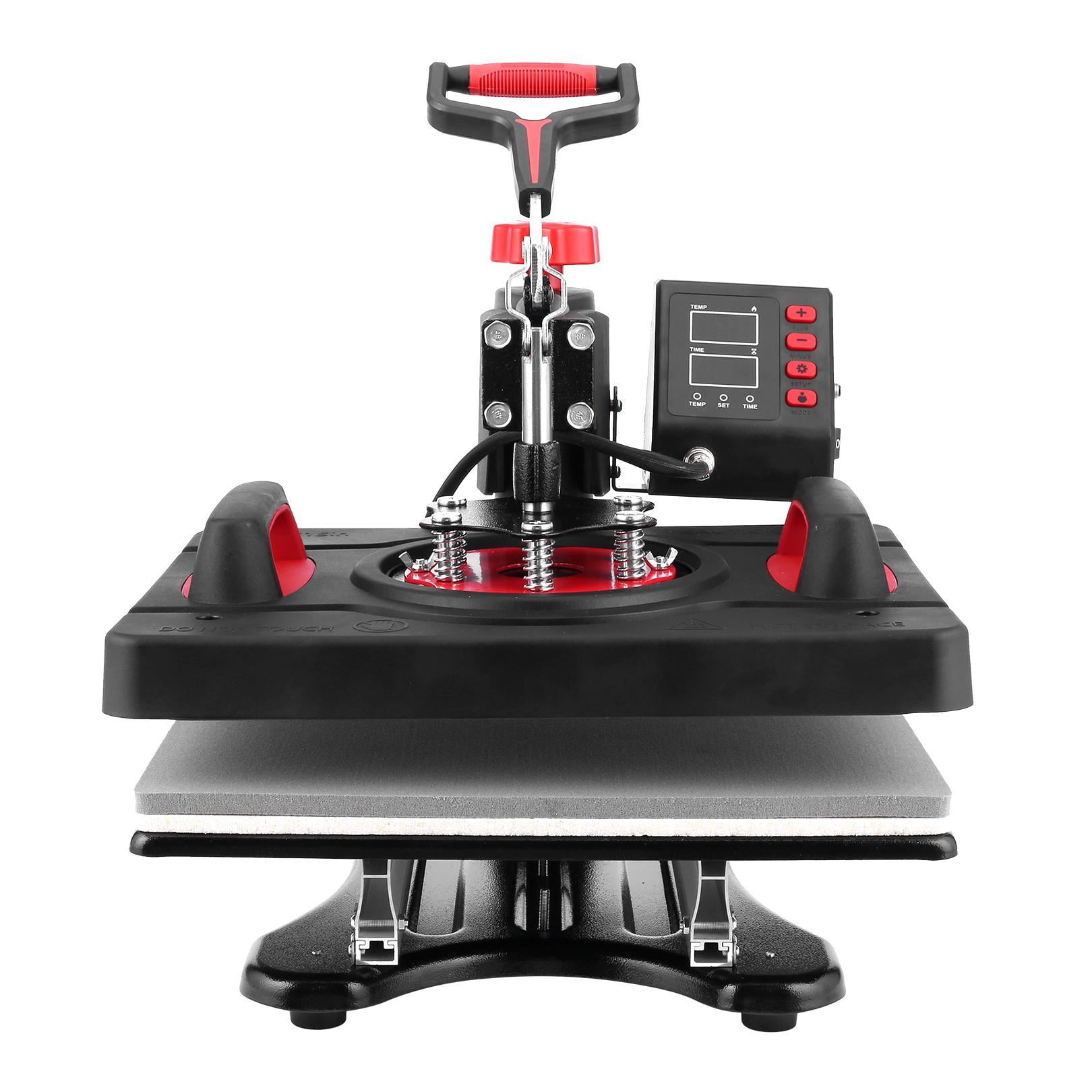 5 in 1 Heat Press Machine 12'' x 15'', Heating Evenly Digital Sublimation Press, 360° Swing Away Heat Transfer Machine for T-shirt Mug Hat sports gifts
