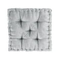thumbnail image 4 of Regency Heights Square Tufted Floor Pillow, Meditation Seating Cushion , Chenille Sitting Pillows Floor and Chair Cushion for Yoga Living Room Balcony Office Outdoor, 20" x 20" Grey, 4 of 6