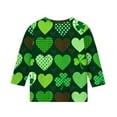 thumbnail image 4 of Blusas y camisas de manga larga y cuello redondo para niños y niñas, estilo casual, original, con estampado de manga 3/4 y cuello redondo, ideal para niñas de 3 a 14 años., 4 of 6