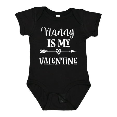 

Inktastic Nanny Grandma is My Valentine Gift Baby Girl Bodysuit