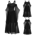 thumbnail image 2 of asdoklhq Maternity Dress,Womne Plus Size Cold Shoulder Sleeve Lace Up Halloween Dress, 2 of 7