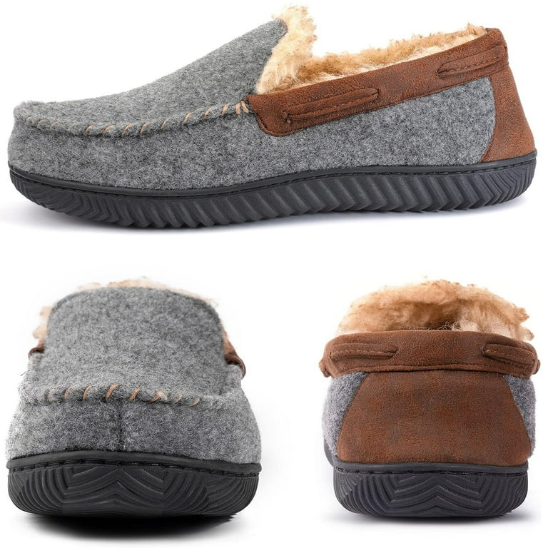 Rockdove men's hearthfire memory foam moc slipper sales