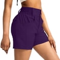 thumbnail image 6 of RQYYD Women's 5" Hiking Golf Shorts with Pockets High Waist Stretch Cargo Short Shorts for Women Casual Summer, 6 of 6