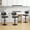 Black-3PC, variant on Furniliving Bar Stools Set of 2, Swivel Barstools with Footrest and Thick Cushion Back, Counter Height Bar Stools, Height Adjustable Modern Bar Chairs for Kitchen Island, Brown