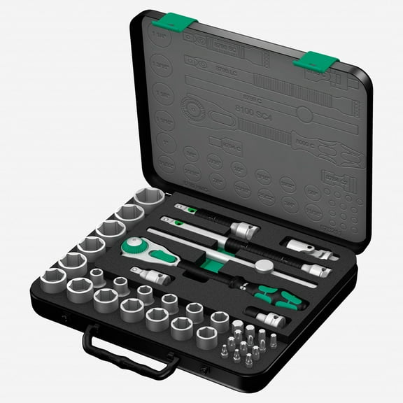 Wera 003647 Zyklop Ratchet Premium 1/2" Drive SAE Set