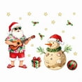 thumbnail image 5 of Hometravel Christmas Wall Stickers, Holiday Theme Peel and Stick Decals, Seasonal Background Wall Decor for Home, Bedroom Interior, 5 of 6