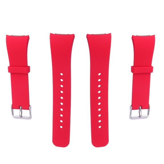 Raindrops Silicone Wristband for Smart Watch-Compatible with Gear Fit2 R360 Fit2 Pro -Red Adjustable Size