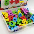 thumbnail image 4 of Letras y números magnéticos del alfabeto ABC 123, imanes de nevera de plástico, juego educativo de aprendizaje preescolar, mayúsculas, minúsculas, Matemáticas, 4 of 5