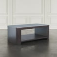 thumbnail image 3 of Jofran Janzen Contemporary Modern 50" Rolling Coffee Table with Open Storage Shelf, 3 of 9