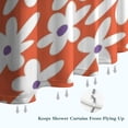thumbnail image 6 of Orange Daisy Flower White Petals Pattern Shower Curtain 84"x72" ,Bathroom Decorative Shower Curtains Set with 12 Hooks,Modern Waterproof Washable Shower Curtain, 6 of 6