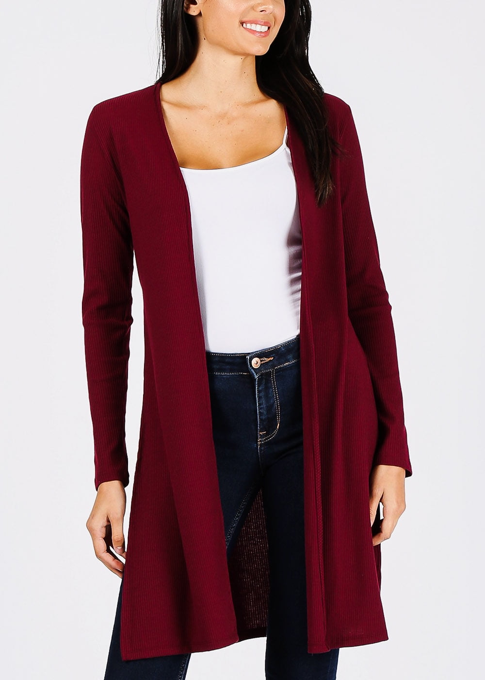 juniors red cardigan