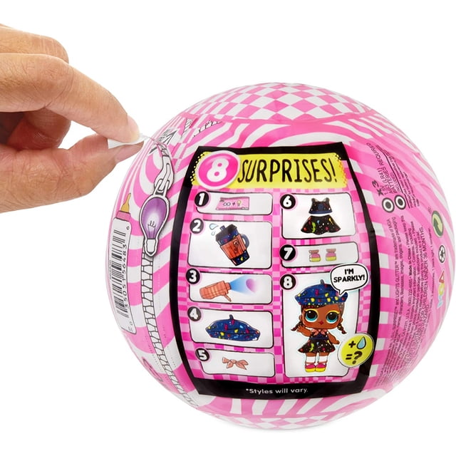 ¡Sorpresa de L.O.L.! Luces Glitter Doll con 8 sorpresas incluyendo sorpresas de luz negra LOL Surprise! L.O.L. Surprise!