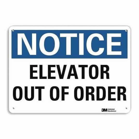 Lyle Notice Sign,10 inx14 in,Aluminum U5-1173-RA_14X10