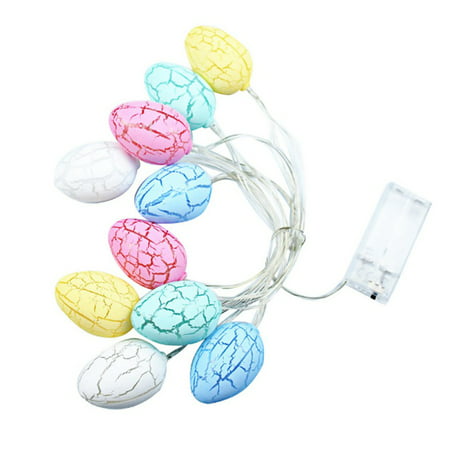 Easter Eggs LED String Lights Battery Operated Fairy String Lights Easter Decorations for Home Easter Tree Upstairs Banister