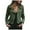 Green, variant on XFLWAM Women's Faux Leather Cropped Jacket Zip Up Long Sleeve Motorcycle Coat Plus Size Fashion Jacket Purple L
