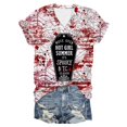 thumbnail image 1 of YDLCAFD Pâques Mode Décontractée Haut Col T-Shirts Été Manches Courtes Imprimés T-Shirts Haut, 1 of 3