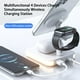 OUSITAID Chargeur Sans Fil 3-en-1 Support Magnétique Haute Vitesse avec Charge Lumineuse LED Réglable jusqu'à 4 Appareils Téléphone Écouteur Montre Chargeur Sans Fil – image 4 sur 10