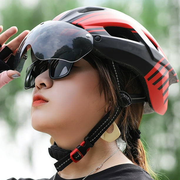 Sonducket Gafas para casco de bicicleta gafas extraibles para bicicleta de carretera lentes de seguridad para ciclismo Protector de ojos Ciclismo Transparente Bodega Aurrera en linea