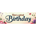 thumbnail image 3 of Birthday Celebration Floral Backdrop Banner Photography Decoration Cake Design Party Supplies Decorative Event Display Sign Vibrant Birthday Essentials, 3 of 3