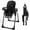 Black, variant on AILEEKISS Foldable High Chair for Baby, Toddler Eating Chair with Detachable Double Trays, Green