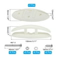 thumbnail image 2 of Uxcell 5Inch Boat Folding Cleat Flip-up Dock Cleat Dock Mooring Cleat with Screws, White 2 Pack, 2 of 6