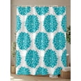 thumbnail image 4 of Shower Curtains Turquoise Hydrangea Flowers Bath Curtain Grey Floral Modern Waterproof Bathroom Shower Curtain Set with Hooks Decoration 36 x 72 Inches, 4 of 7