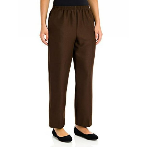 Alfred Dunner - Alfred Dunner Women's Petite Polyester Pull-On Pants ...