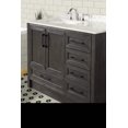 thumbnail image 2 of Ari Kitchen & Bath Huntington 42" Solid Wood Bathroom Vanity in Weathered Gray, 2 of 9