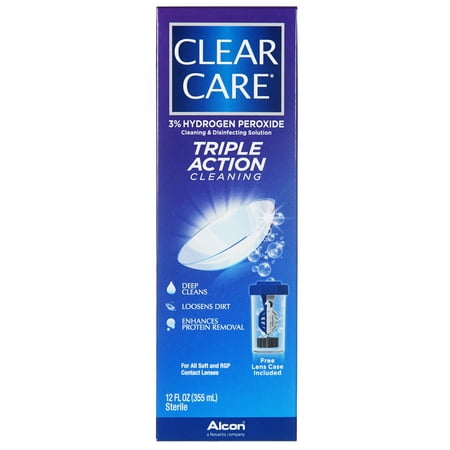 CLEAR CARE Contact Lens Cleaning and Disinfecting (Best Lens Cleaning Solution)