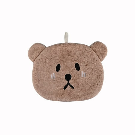 

Kezqiaxn Cleaning Supplies Clearance Hanging Bear Hand Towel Absorbent Towel Household Kitchen Wipes Cute Hand Wipe Requests Brown