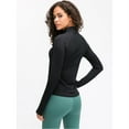 thumbnail image 2 of Women's Lightweight Full Zip Yoga Workout Running Track Sports Jacket, 2 of 3