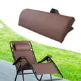 thumbnail image 6 of YWMJZEU Chaise Lounge Head Pillow Breathable Portable for Beach Chairs Soft with Elastic Brown, 6 of 9