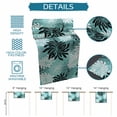 thumbnail image 6 of Teal Black Flowers Table Runner 72 Inches, Modern Abstract Blooms Floral Bed Runner Dresser Scarves Tabletop for Indoor Outdoor Parties/Ceremony/Banquet, 16" x 72", 6 of 9