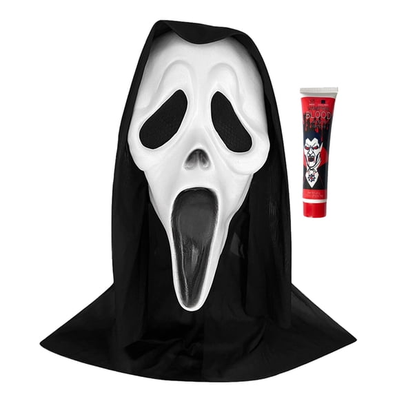 Forfamy Halloween Mask Adults Halloween Men Scary Movie Mask Realistic Masquerade Costume Accessories Theme Party Cosplay Fancy Dress