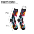 thumbnail image 2 of Honeii Abstract Jazz Instrumental Print Children's Colorful Socks,Unisex Kids and Toddlers' Cushioned Sock,Kids Athletic Crew Socks,for Everyday Wear and Sports, 2 of 5