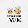 thumbnail image 4 of Inktastic Bees My Great Aunt Loves Me Boys or Girls Baby T-Shirt, 4 of 5