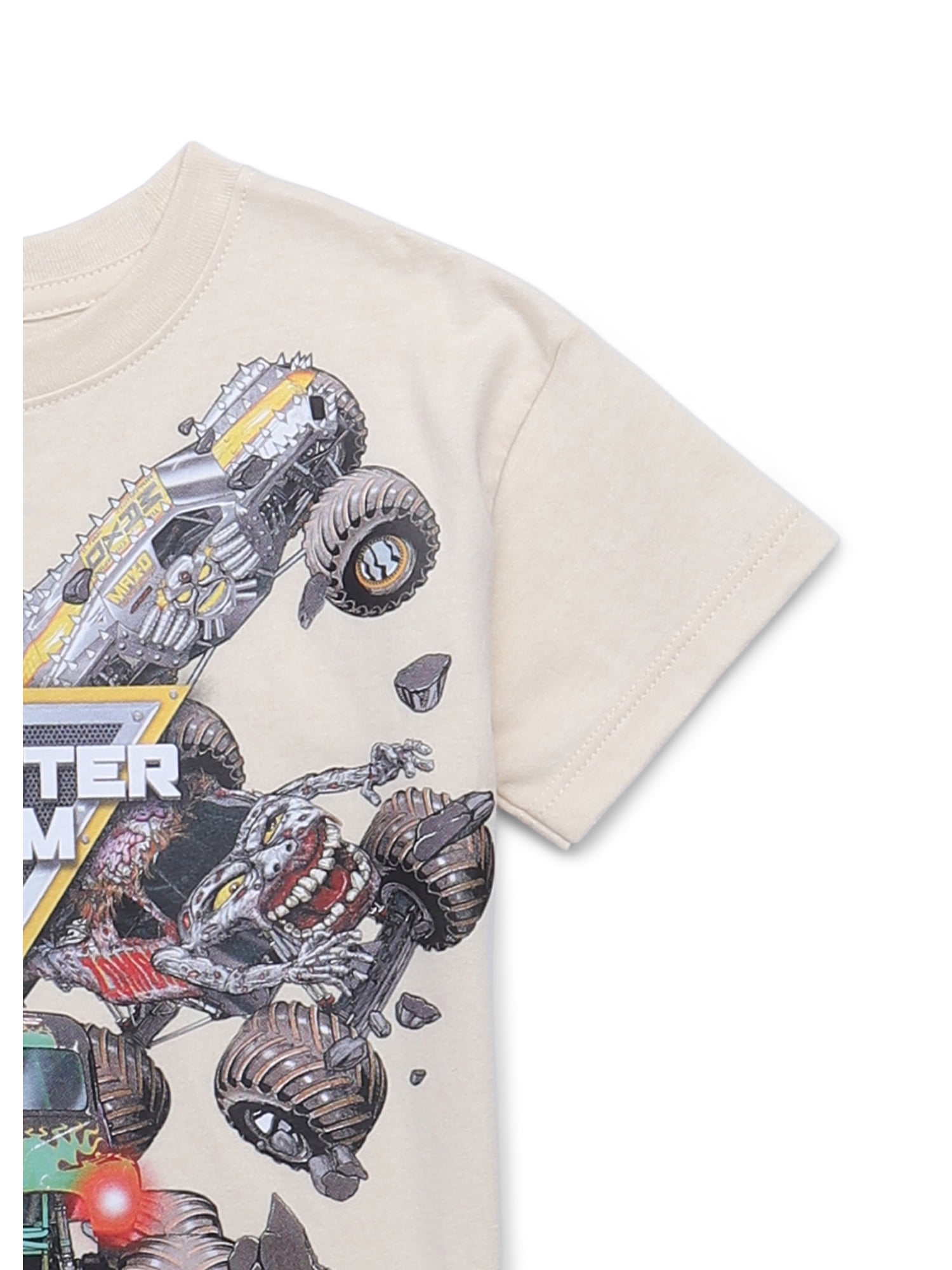 Monster Jam Toddler Graphic Crewneck Tee with Short Sleeves, Sizes 12M-5T