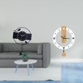 thumbnail image 2 of Reloj de pared minimalista de acrílico con números . Silencioso, colgante y decorativo para estudio, sala de estar, cocina y decoración, 2 of 8