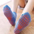 thumbnail image 3 of TNOBHG Dotted Floor Socks Adult Anti-skid Trampoline Socks with Silicone Grip Bottom High Elasticity Sweat Absorption Yoga Floor Socks 1 Pair, 3 of 8