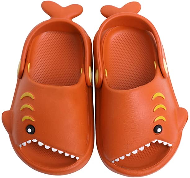 ChayChax Boys Girls Cute Cartoon Garden Clogs Shoes Summer Sandals Slippers Ultra-Soft Non Slip Walking Beach Water Shoes for Kids/Dragon Model 