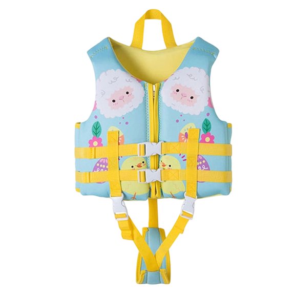 Kids Life Jacket 40-60 Lbs Adjustable Safety Strap Epe Foam Kids Swim Vest Coast Guard Approved Life Vest Children Float Swimsuit Buoyancy Swimwear Jacket