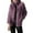 Purple, variant on Noarlalf Womens Winter Coats, Fleece Jacket Women, Plush Jackets Thick Stand Up Collar Warm Cardigan Warm Lined Winter Jacket with Pockets Zip Plus Size Streetwear Winter Coats for Women Hot Pink L