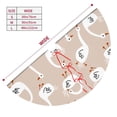 thumbnail image 5 of Kll 36" Christmas Tree Skirt White Goose Xmas Tree Skirts Mat For New Year Xmas Holiday Party Indoor Outdoor Home Decoration, 5 of 9