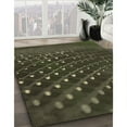 thumbnail image 3 of Ahgly Company Machine Washable Indoor Round Transitional Fern Green Area Rugs, 5' Round, 3 of 7