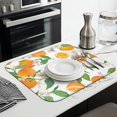 thumbnail image 3 of 2 Pcs Dish Drying Mat - 16 X 18 Inch Fruit Boho Absorbent Microfiber Kitchen Counter Mat – Quick-Dry Dish Rack Alternative, Gift for Home Cooks, Dish Drying Pad for Dishes, Cups, Pots & Pans, 3 of 6