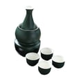 thumbnail image 3 of Nishiyuenyi Ceramic Sake Set with Warmer Bowl Japanese Sake Set for Spirits Entertaining Green, 3 of 9